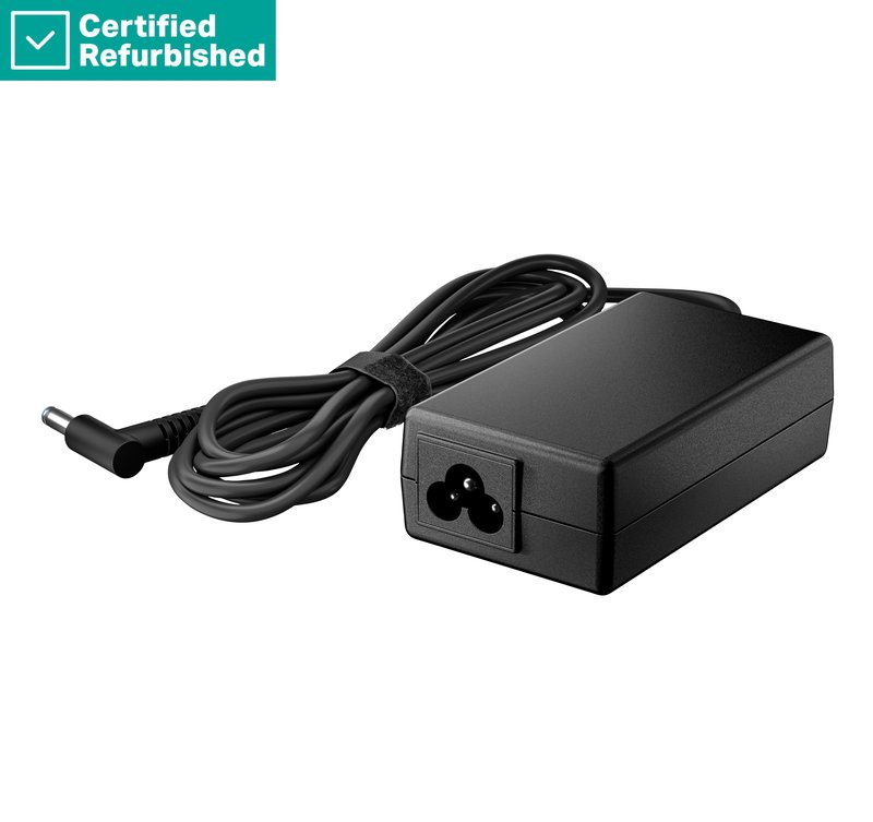 RENEW GOLD HP 65W Smart AC Power Adapter Notebook Charger 4.5mm barrel tip w/ 7.4mm dongle / fits HP 200-series, ProBook 400/600-series, EliteBook 700/800-series thumbnail 4