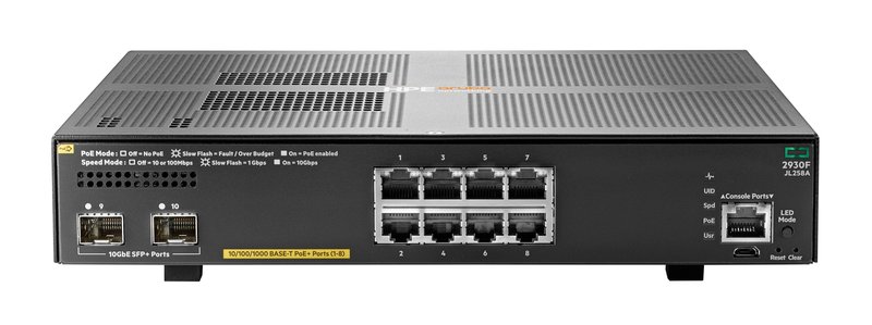Aruba 2930F 8G PoE+ 2SFP+ Switch - Image 1