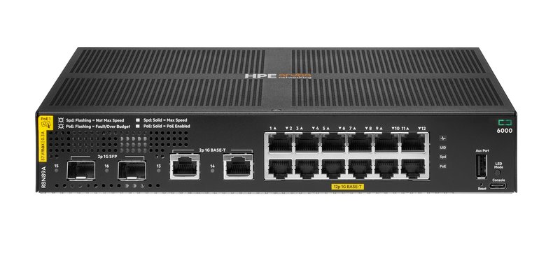 Aruba 6000 12G CL4 2SFP 139W Swch EU en - Image 1