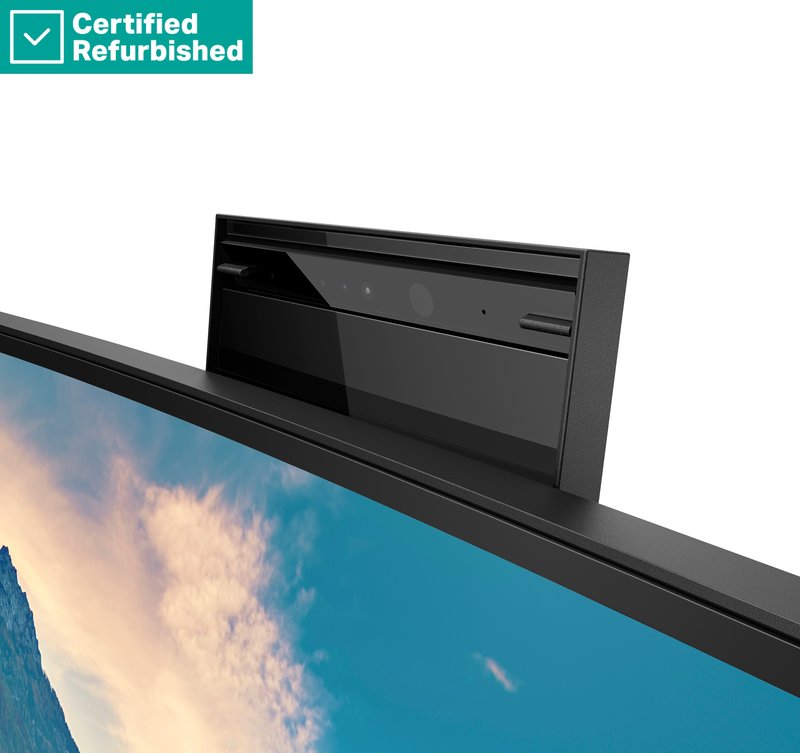 RENEW SILVER HP E34m G4 Curved Conferencing Monitor - 34" 3440x1440 WQHD 400-nit 75Hz AG, Curved, VA, USB-C(65W)/HDMI/DisplayPort, 4x USB-A, speakers, 5MP webcam, RJ-45 LAN, height adjustable/tilt/swivel, 1 years thumbnail 4