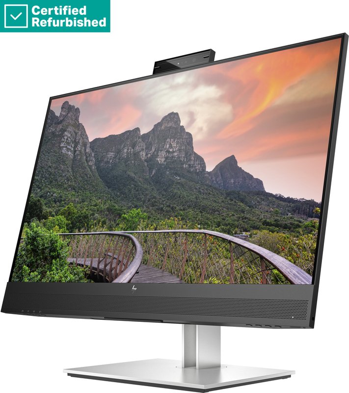 RENEW SILVER HP E27m G4 QHD Charging Conferencing Monitor - 27" 2560x1440 QHD 300-nit 75Hz AG, IPS, USB-C(65W)/HDMI/DisplayPort Daisy-Chain, 4x USB-A, speakers, 5MP webcam, RJ-45 LAN, height adjustable/tilt/swivel/pivot, 1 years thumbnail 8