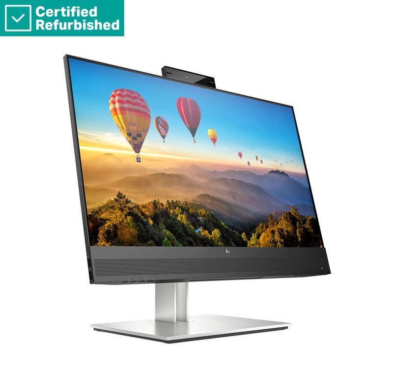 RENEW SILVER HP E24m G4 FHD Conferencing Monitor - 23.8" 1920x1080 FHD 300-nit 75Hz AG, IPS, USB-C(65W)/HDMI/DisplayPort Daisy-Chain, 4x USB-A, speakers, 5MP webcam, RJ-45 LAN, height adjustable/tilt/swivel/pivot, 1 years thumbnail 2