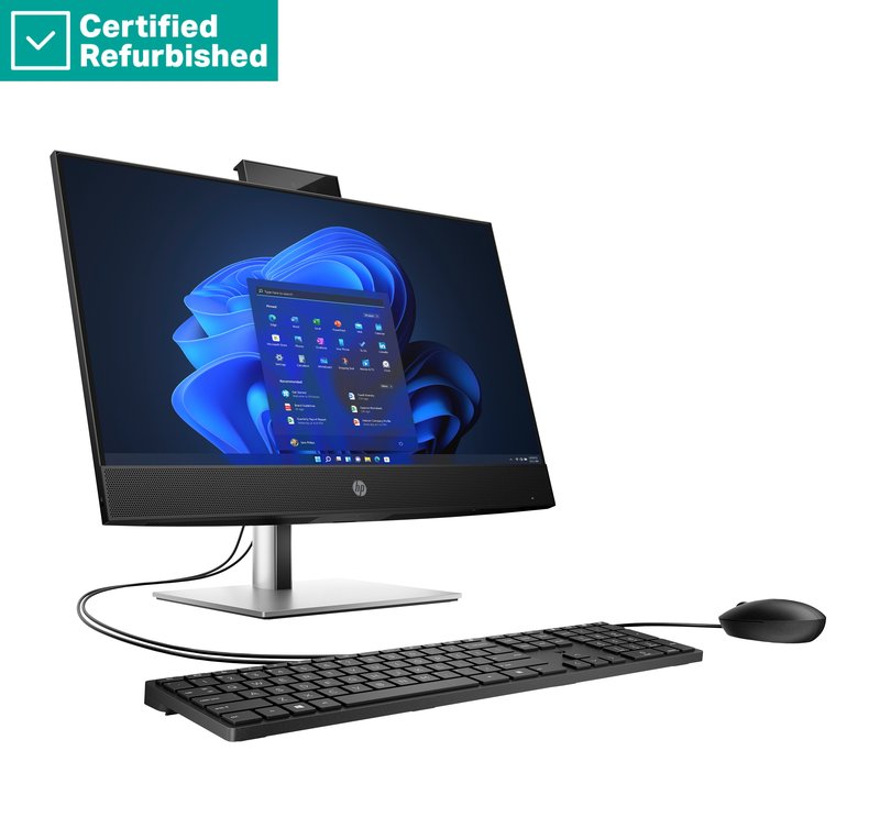 RENEW SILVER HP Pro 440 G9 AIO All-In-One - i5-13500T, 8GB, 512GB SSD, 23.8 FHD Non-Touch AG, Height Adjustable, DVD-RW, USB Mouse, Win 11 Pro, 1 years thumbnail 2