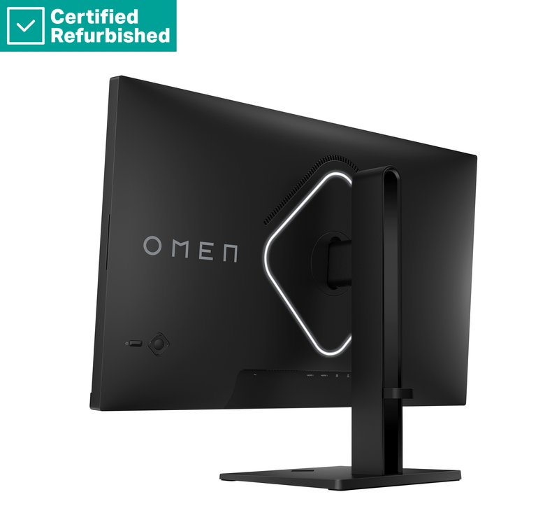 RENEW SILVER OMEN by HP 27qs QHD Gaming Monitor - 27" 2560x1440 QHD 400-nit 240Hz AG, IPS, 2x HDMI/DisplayPort, 2x USB-A, speakers, height adjustable/tilt/pivot, 1 years thumbnail 2