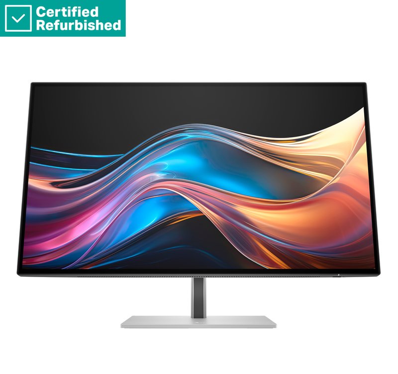 RENEW SILVER HP 727pq Series 7 Pro QHD Monitor - 27" 2560x1440 QHD 400-nit 120Hz AG, IPS Black HDR 400, USB-C(15W)/HDMI/DisplayPort/DisplayPort-out, 3x USB-A, No, height adjustable/tilt/swivel/pivot, 1 years (replaces Z27q G3) - Image 1