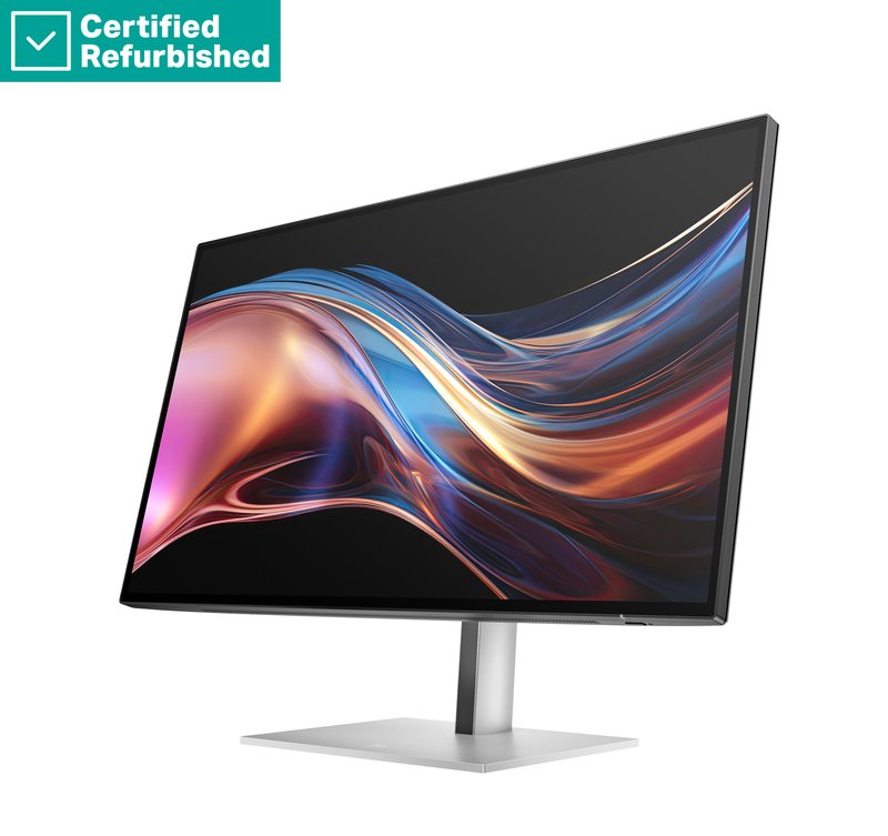 RENEW SILVER HP 727pu Series 7 Pro QHD TB4 Charging Monitor - 27" 2560x1440 QHD 400-nit 120Hz AG, IPS Black HDR 400, USB-C(100W/15W)/HDMI/DisplayPort Daisy-Chain, 5x USB-A, RJ-45 LAN, height adjustable/tilt/swivel/pivot, 1 years thumbnail 3