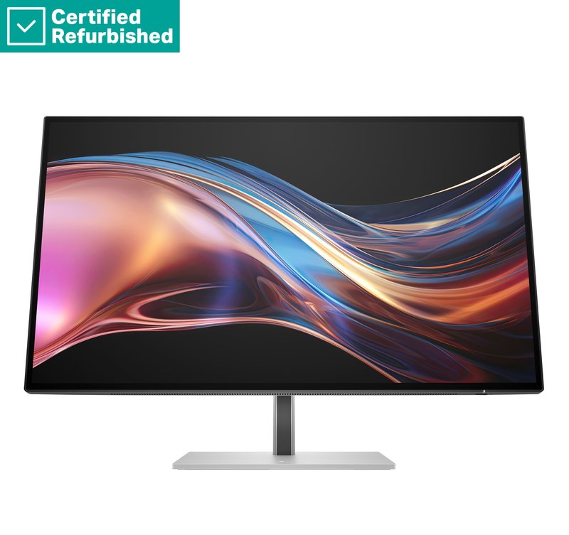 RENEW SILVER HP 727pu Series 7 Pro QHD TB4 Charging Monitor - 27" 2560x1440 QHD 400-nit 120Hz AG, IPS Black HDR 400, USB-C(100W/15W)/HDMI/DisplayPort Daisy-Chain, 5x USB-A, RJ-45 LAN, height adjustable/tilt/swivel/pivot, 1 years - Image 1