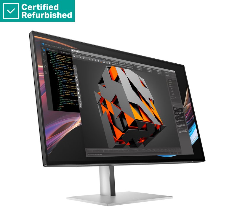 RENEW SILVER HP 727pk Series 7 Pro 4K Charging Monitor - 27" 3840x2160 UHD 400-nit 60Hz AG, IPS Black HDR 400, USB-C(100W)/USB-C(15W)/HDMI/DisplayPort Daisy-Chain, 5x USB-A, RJ-45 LAN, height adjustable/tilt/swivel/pivot, 1 years thumbnail 2