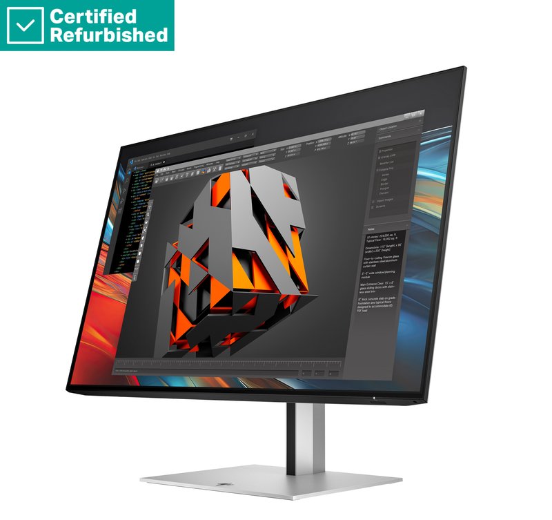 RENEW SILVER HP 724pn Series 7 Pro WUXGA Monitor - 24" 1920x1200 WUXGA 350-nit 100Hz AG, IPS, HDMI/DisplayPort/DisplayPort-out, 4x USB-A, No, height adjustable/tilt/swivel/pivot, 1 years (replaces Z24n G3) thumbnail 3