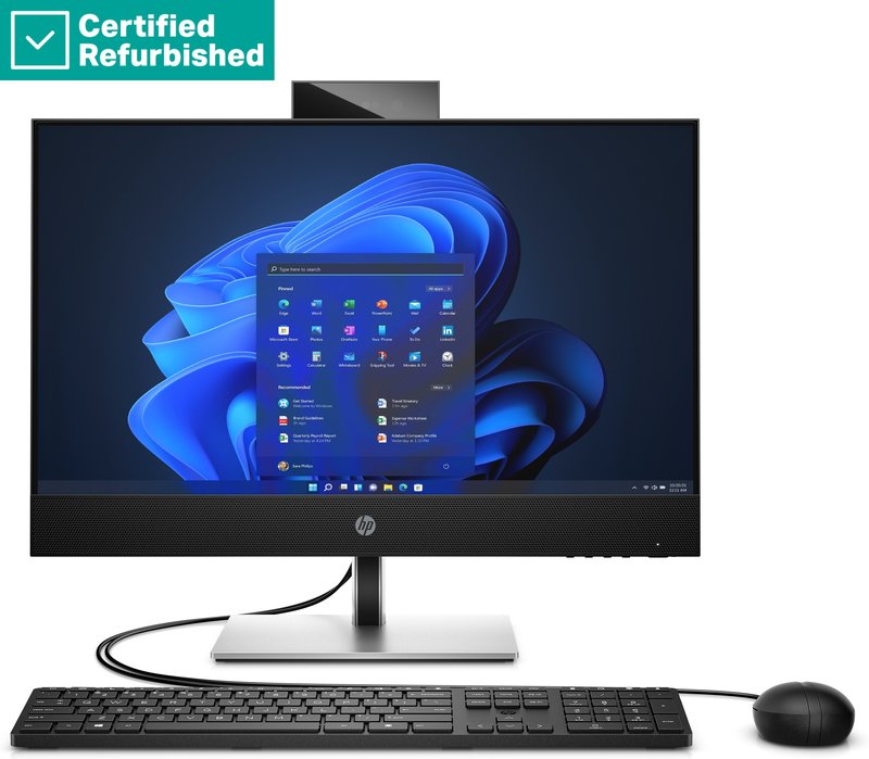 RENEW SILVER HP Pro 440 G9 AIO All-In-One - i7-13700T, 16GB, 512GB SSD, 23.8 FHD Non-Touch AG, Height Adjustable, USB Mouse, Win 11 Pro, 1 years - Image 1
