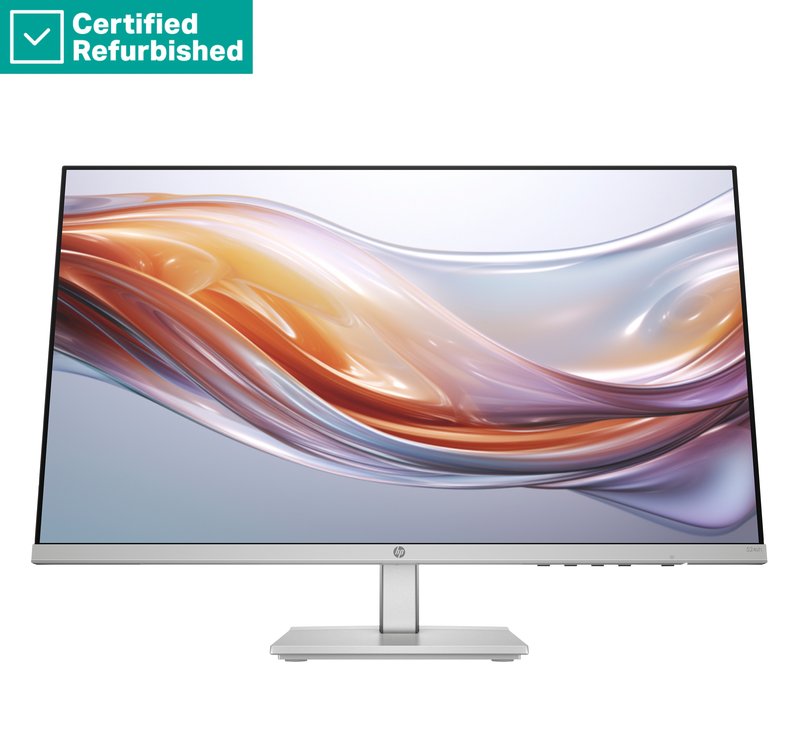 RENEW SILVER HP 524sh Series 5 FHD Monitor - 23.8" 1920x1080 FHD 300-nit 100Hz AG, IPS, HDMI/VGA, height adjustable/tilt, 1 years - Image 1