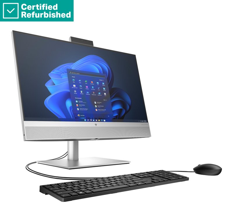 RENEW SILVER HP Elite 840 G9 AIO All-In-One 24 - i5-14500, 32GB, 512GB SSD, 23.8 FHD Touch AG, Height Adjustable, USB Mouse, Win 11 Pro, 1 years thumbnail 2