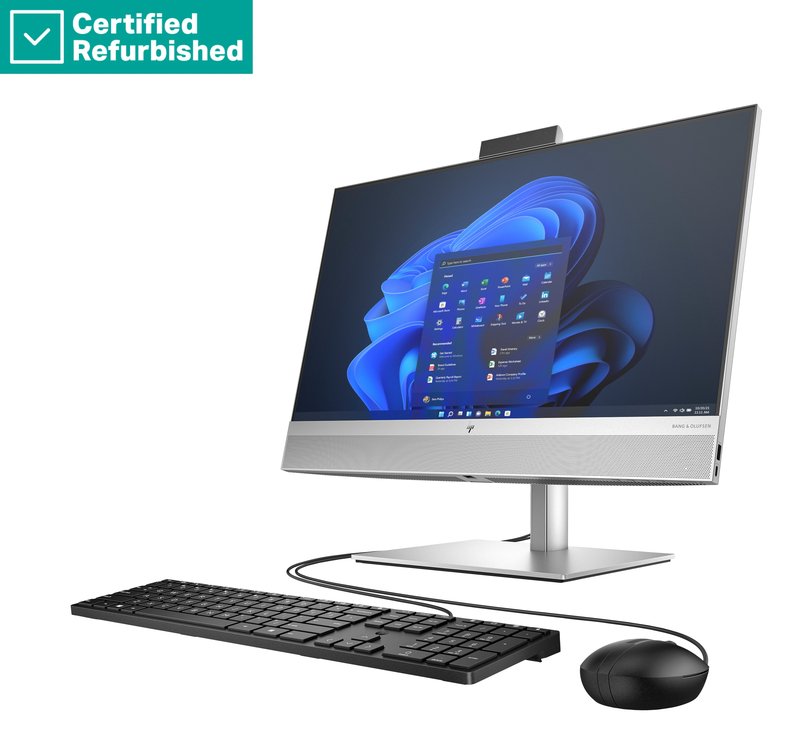 RENEW SILVER HP Elite 840 G9 AIO All-In-One 24 - i5-14500, 32GB, 512GB SSD, 23.8 FHD Touch AG, Height Adjustable, USB Mouse, Win 11 Pro, 1 years thumbnail 4