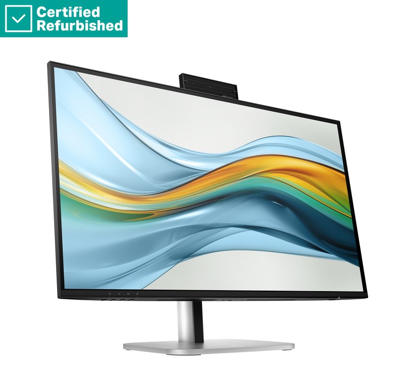 RENEW SILVER HP 527pm Series 5 Pro QHD Charging Monitor - 27" 2560x1440 QHD 350-nit 100Hz AG, IPS, USB-C(100W)/USB-C(15W)/HDMI/DP Daisy-chain, 3x USB-A, speakers, 5MP webcam, RJ-45 LAN, height adjustable/tilt/swivel/pivot, 1 years thumbnail 2