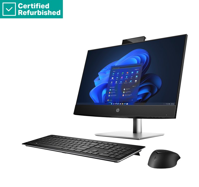 RENEW SILVER HP Pro 440 G9 AIO All-In-One - i5-14500T, 8GB, 256GB SSD, 23.8 FHD Non-Touch AG, Height Adjustable, USB Mouse, Win 11 Pro, 1 years thumbnail 4