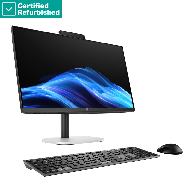 RENEW SILVER HP ProStudio 4 AIO All-In-One 24 - Ultra 5-235, 32GB, 512GB SSD, 23.8 FHD Touch AG, Height Adjustable, USB Mouse, Win 11 Pro, 1 years - Image 1