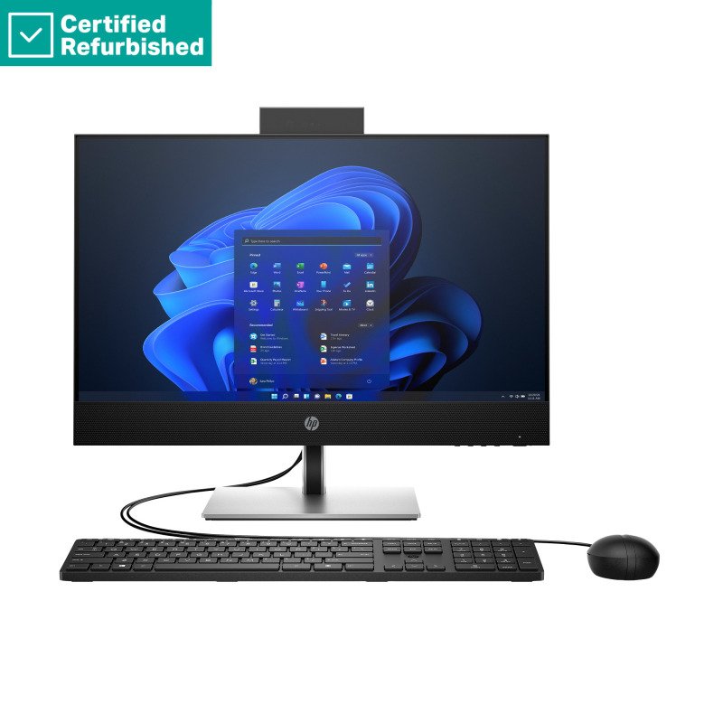 RENEW SILVER HP Pro 440 G9 AIO All-in-One - i5-13400, 8GB, 512GB SSD, 23.8 FHD Non-Touch AG, WiFi, Height Adjustable, NO CAM, NO SPEAKERS, Win 11 Pro, 1 years - Image 1