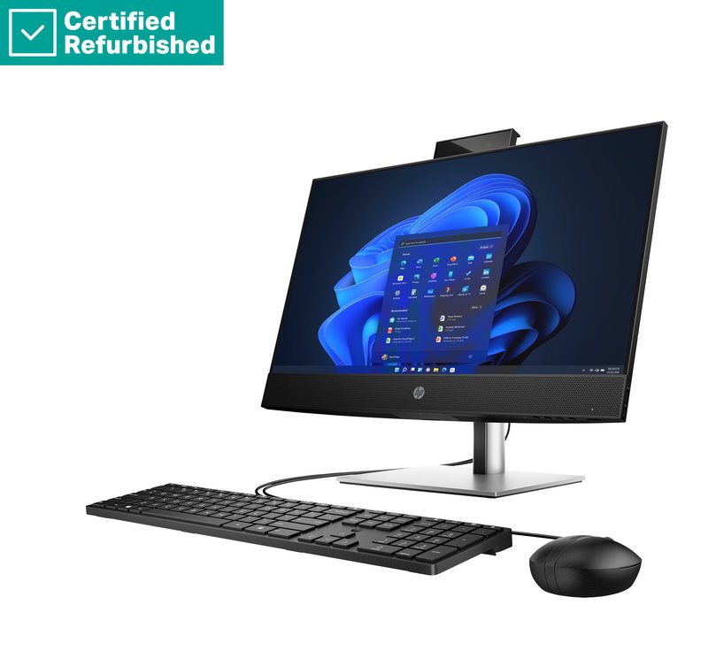 RENEW SILVER HP Pro 440 G9 AIO All-In-One - i3-13100T, 16GB, 256GB SSD, 23.8 FHD Non-Touch AG, Height Adjustable, USB Mouse, Win 11 Pro, 1 years thumbnail 4