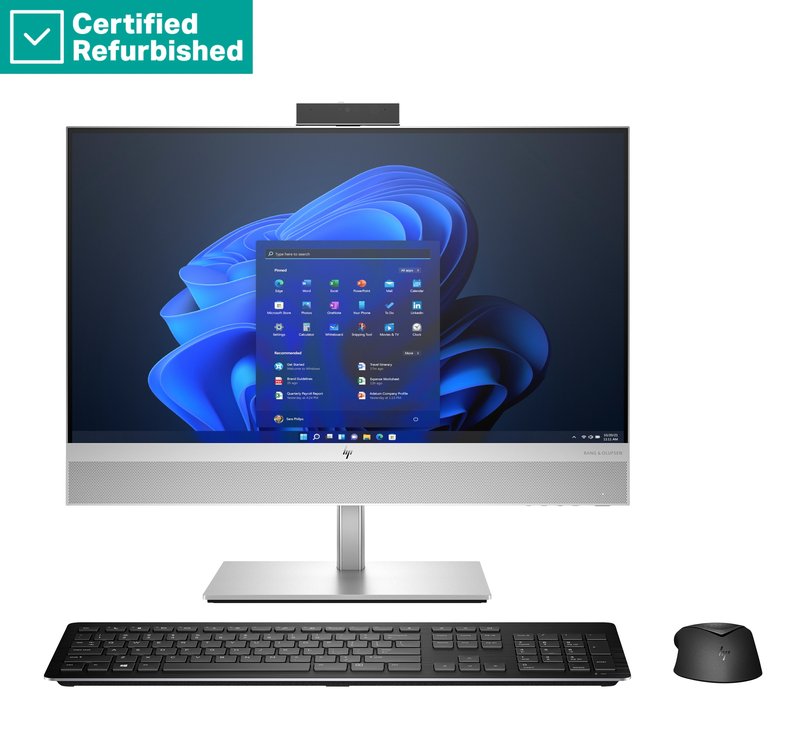 RENEW SILVER HP Elite 840 G9 AIO All-In-One 24 - i5-14500, 16GB, 512GB SSD, 23.8 FHD Non-Touch AG, Height Adjustable, Win 11 Pro, 1 years - Image 1