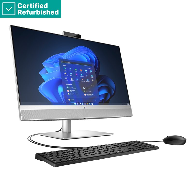 RENEW SILVER HP Elite 870 G9 AIO All-In-One 27 - i7-14700, 16GB, 512GB SSD, 27 QHD Non-Touch AG, FPR, Height Adjustable, Win 11 Pro, 1 years thumbnail 2