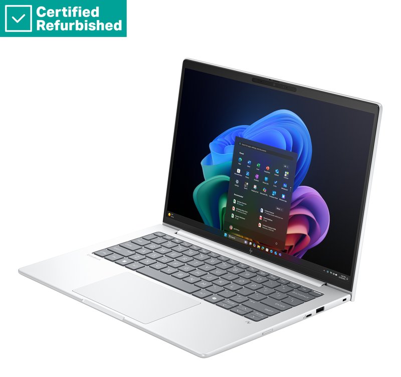 RENEW GOLD HP EliteBook 8 G1a AI 14 - Ryzen AI 5 340, 16GB, 512GB SSD, 14 WUXGA 300-nit AG, 5MP IR cam, WWAN-ready, Smartcard, FPR, Nordic backlit keyboard, 62Wh, Win 11 Pro, 1 years thumbnail 4
