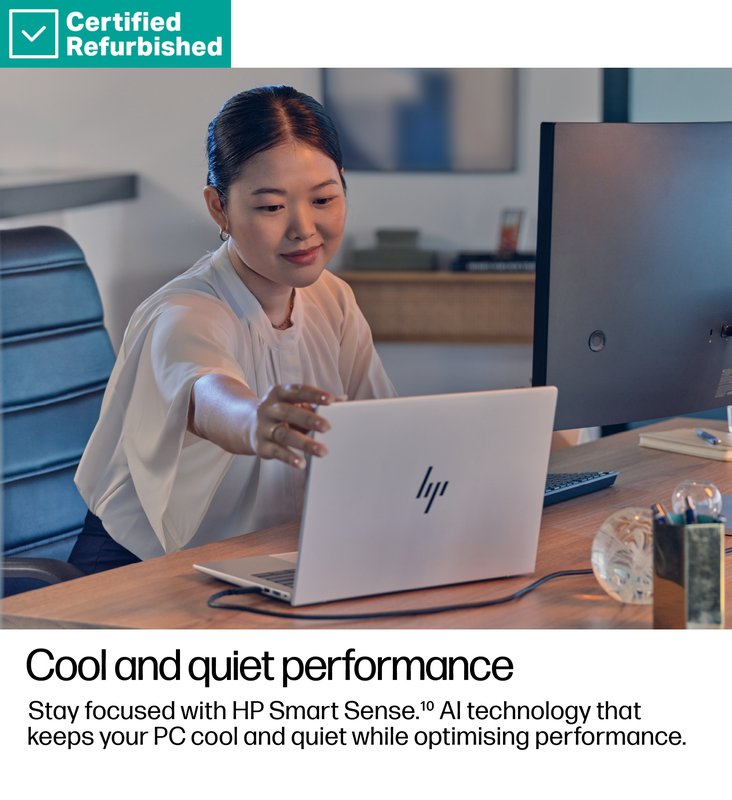 RENEW GOLD HP EliteBook 8 G1a AI 14 - Ryzen AI 5 340, 16GB, 512GB SSD, 14 WUXGA 300-nit AG, 5MP IR cam, WWAN-ready, Smartcard, FPR, Nordic backlit keyboard, 62Wh, Win 11 Pro, 1 years thumbnail 7