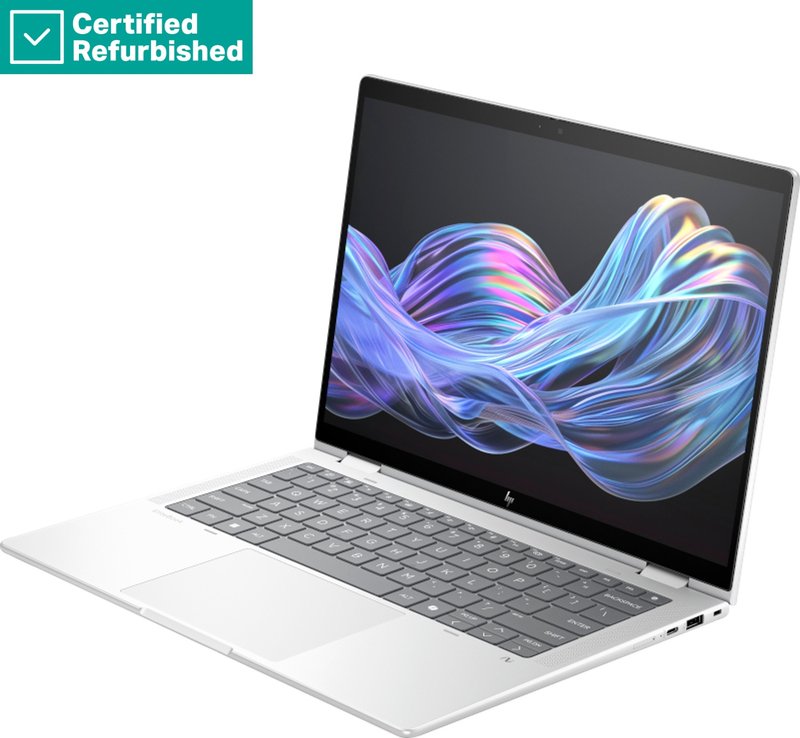 RENEW GOLD HP EliteBook X Flip G1i AI 14 - Ultra 7-258V, 32GB, 512GB SSD, 14 WUXGA AG, 5MP IR cam, FPR, UK backlit keyboard, Glacier Silver, 68Wh, Win 11 Pro, 1 years thumbnail 4