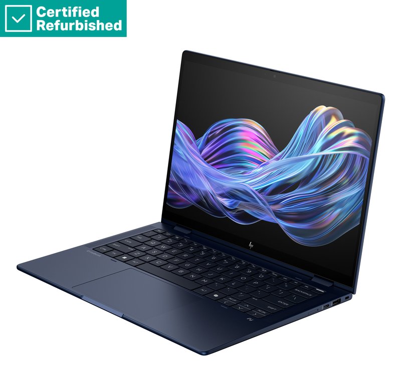 RENEW SILVER HP EliteBook X Flip G1i AI 14 - Ultra 7-258V, 32GB, 1TB SSD, 14 WUXGA 400-nit AG, 5MP IR cam, 4G/5G Modem, FPR, Belgian AZERTY backlit keyboard, Atmospheric Blue, 68Wh, Win 11 Pro, 1 years thumbnail 4