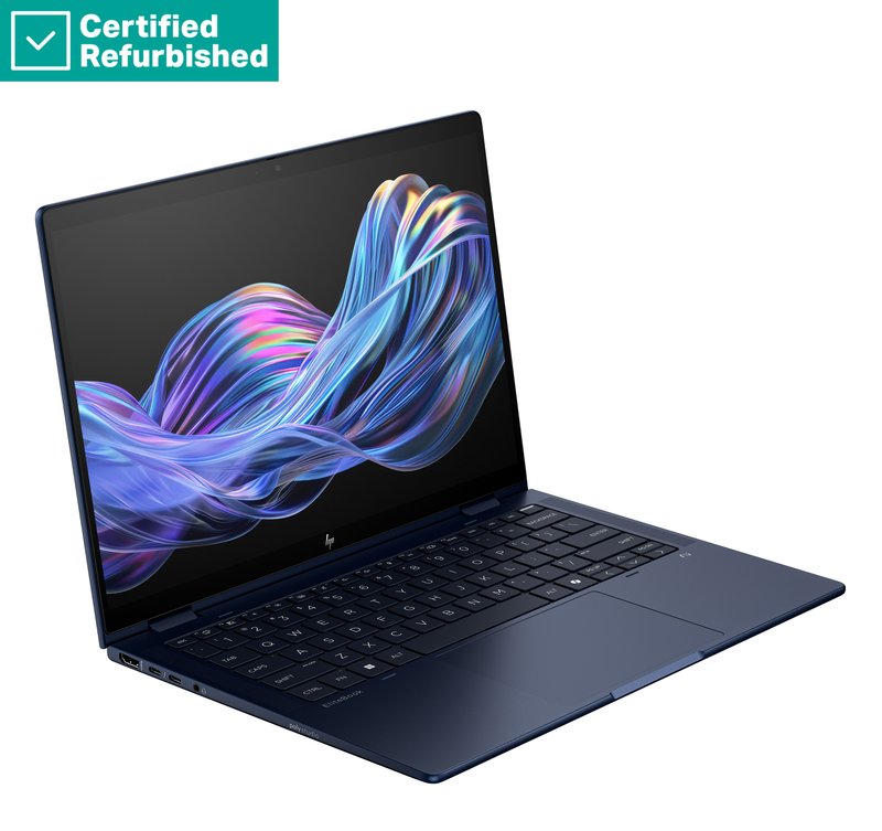 RENEW SILVER HP EliteBook X Flip G1i AI 14 - Ultra 7-258V, 32GB, 1TB SSD, 14 WUXGA 400-nit AG, 5MP IR cam, FPR, UK/Greek backlit keyboard, +Pen, Atmospheric Blue, 56Wh, Win 11 Pro, 1 years thumbnail 2