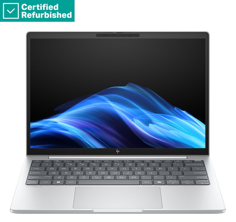 RENEW SILVER HP EliteBook 8 G1i 13 - Ultra 5-235U, 32GB, 512GB SSD, 13.3 WUXGA 300-nit AG, 5MP IR cam, Smartcard, FPR, US keyboard, 62Wh, Win 11 Pro, 1 years - Image 1
