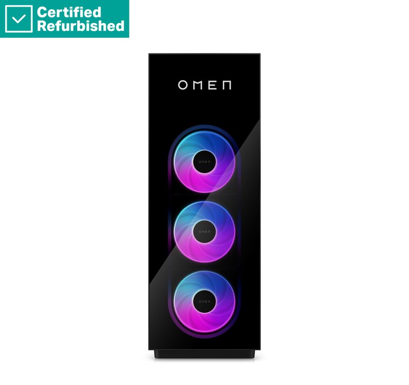 RENEW SILVER OMEN by HP MAX 45L Gaming Desktop PC GT23-0790ng - Ryzen 9 9900X3D, 64GB, 2TB SSD, GeForce RTX 5080 16GB, No Mouse, Win 11 Home, 1 years - Image 1