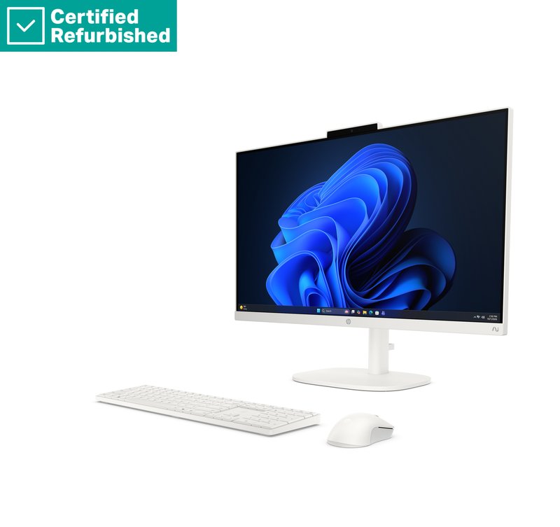 RENEW GOLD HP ProStudio 2 G2i AIO All-in-One 24 - i5-120U, 16GB, 512GB SSD, 23.8 FHD Non-Touch AG, Height Adjustable, USB Mouse, Ceramic White, Win 11 Pro, 1 years thumbnail 4