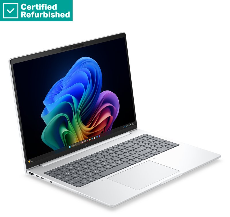 RENEW GOLD HP EliteBook 8 G2i 16 - Ultra 5-325, 16GB, 512GB SSD, 16 WUXGA 400-nit AG, 5MP IR cam, NO WWAN-readyness, Smartcard, FPR, Nordic backlit keyboard, 77Wh, Win 11 Pro, 1 years thumbnail 2