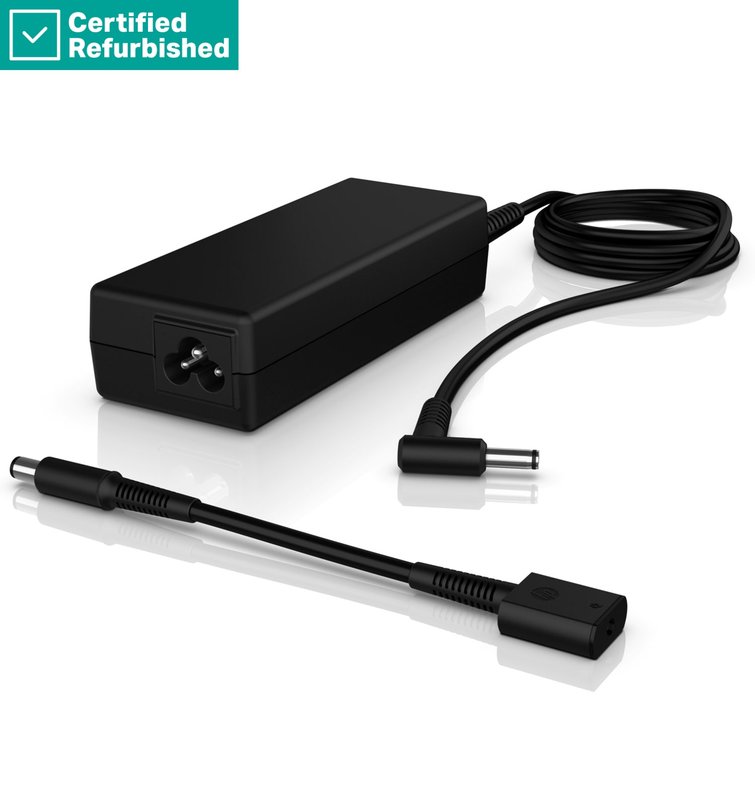RENEW GOLD HP 90W Smart AC Power Adapter Notebook Charger / fits all HP business class laptops w/ round barrel tip from 2014+ (WITHOUT EU Power Cord) thumbnail 2