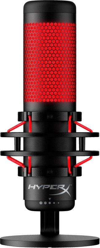 HyperX QuadCast - USB Microphone (Black-Red) - Image 1