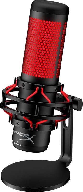 HyperX QuadCast - USB Microphone (Black-Red) thumbnail 3