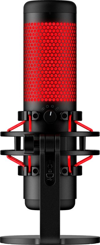 HyperX QuadCast - USB Microphone (Black-Red) thumbnail 4