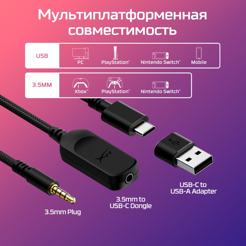 HyperX Cloud III Black Headset thumbnail 5