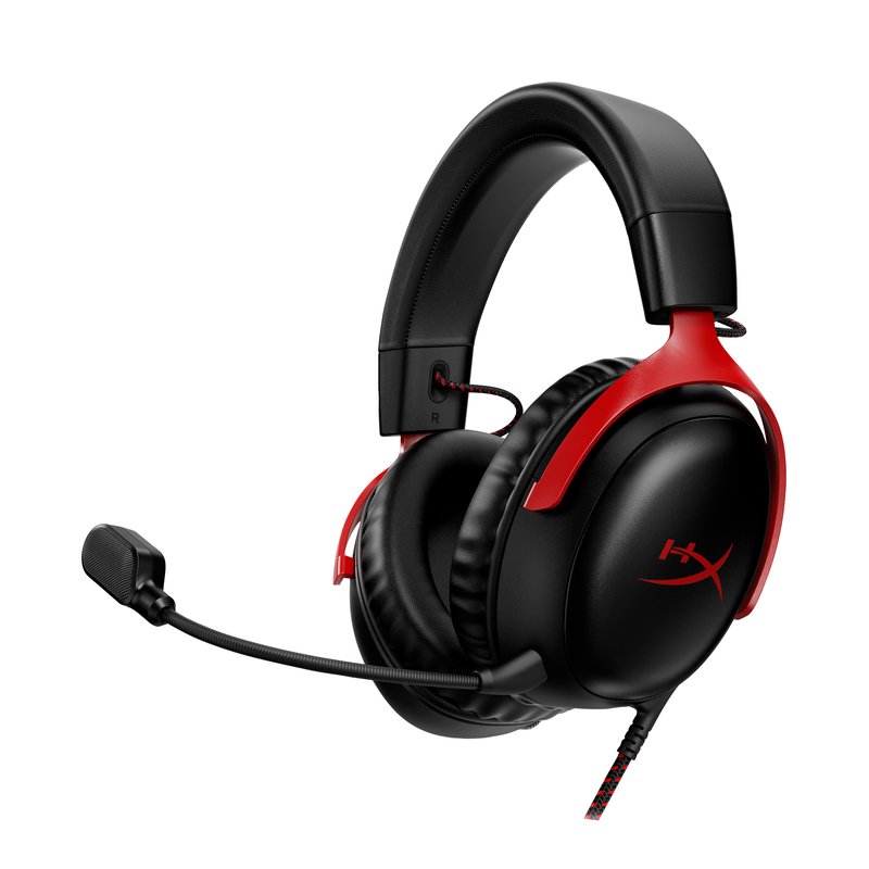 HyperX Cloud III - Gaming Headset (Black/Red) - Image 1