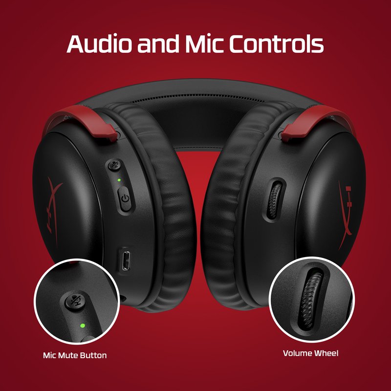 HyperX Cloud III Wireless Black Wireless Headsets thumbnail 5