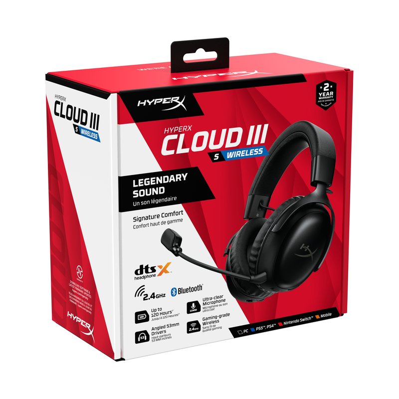 HyperX Cloud III S Wireless Black thumbnail 2